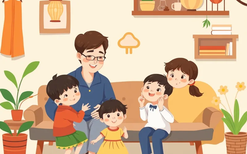 Chủ tiệm vàng nổi tiếng Hà Thành nuôi dạy 8 con thành tài
