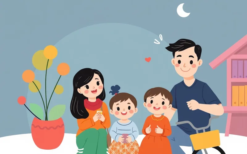 Gia đình đi bộ 85km về quê thăm ông bà trong kỳ nghỉ