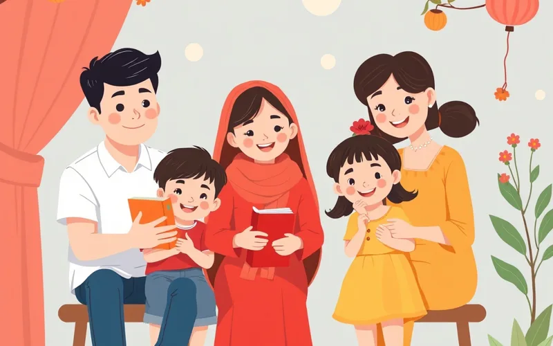 Chú rể tổ chức tiệc cưới và mừng con cùng ngày